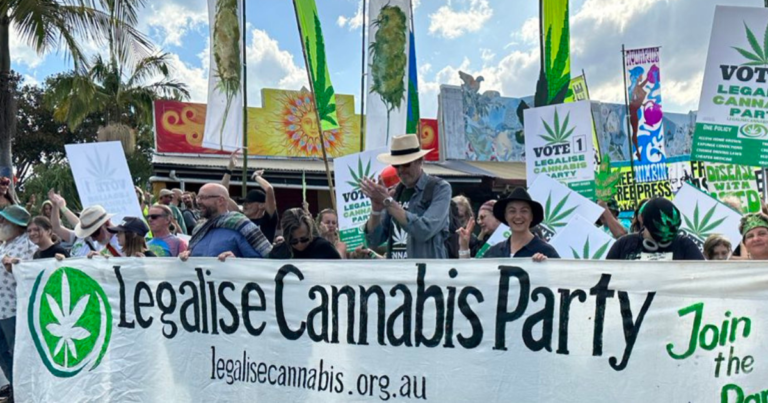 ‘Do it now’ – Legalise Cannabis MPs call for law reform at Nimbin’s 2024 MardiGrass